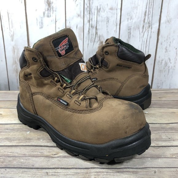 Red Wings Shoes King Toe Safety Boots Womens Size 7 Leather #3540 Brown Lace Up - Picture 2 of 12
